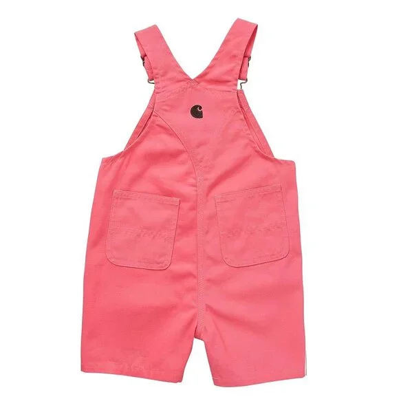 NWT Carhartt Little Girls Loose Fit Canvas Shortall Overall - Picture 2 of 4